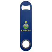 Staatsflagge Kansas Speed Flaschenöffner (Rückseite)