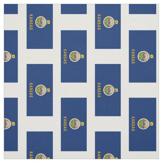 Staatsflagge Kansas Stoff (Muster)