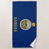 Staatsflagge Kansas Strandtuch (Vorderseite)