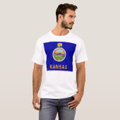 Staatsflagge Kansas T-Shirt (Vorne ganz)
