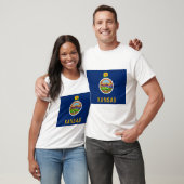 Staatsflagge Kansas T-Shirt (Unisex)