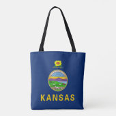 Staatsflagge Kansas Tasche (Rückseite)