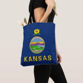 Staatsflagge Kansas Tasche (Von Nahem)