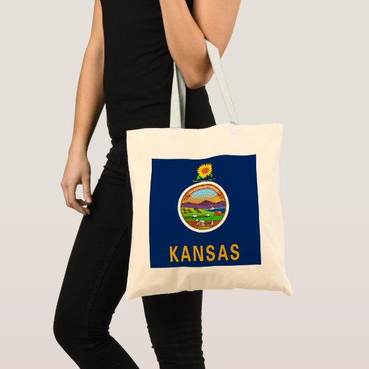 Staatsflagge Kansas Tragetasche (Vorderseite (Produkt))