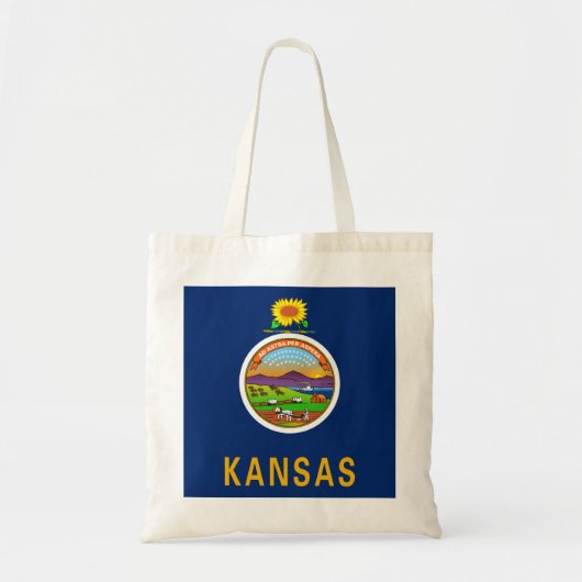 Staatsflagge Kansas Tragetasche (Vorne)