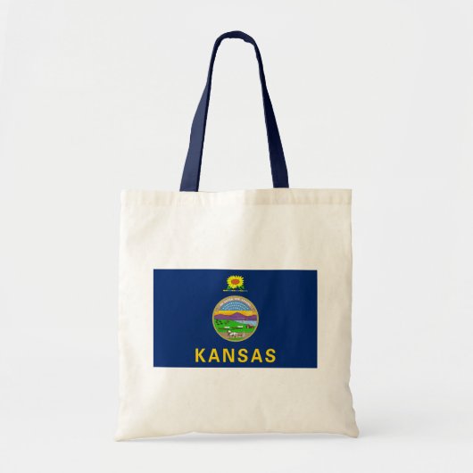 Staatsflagge Kansas Tragetasche (Vorne)