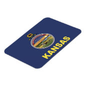 Staatsflagge Kansas, USA Magnet (Linke Seite)