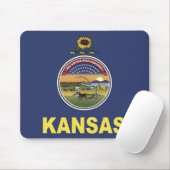 Staatsflagge Kansas, USA Mousepad (Mit Mouse)