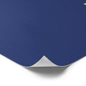 Staatsflagge Kansas, USA Poster (Ecke)