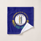 Staatsflagge Kentucky Badhandtuch Set (Waschlappen)