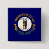 Staatsflagge Kentucky Button (Vorderseite)
