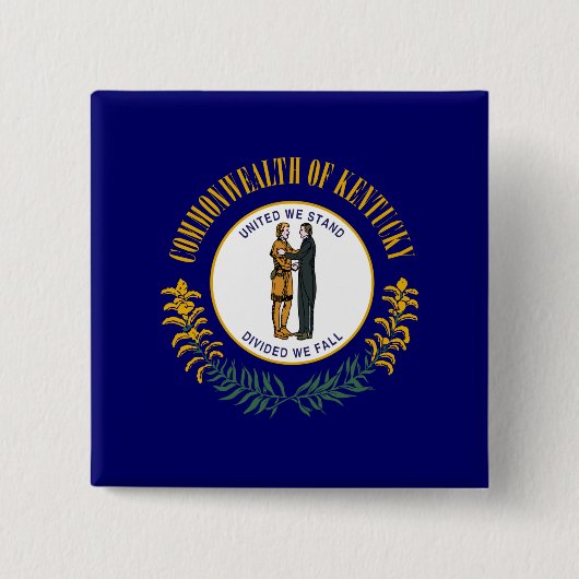 Staatsflagge Kentucky Button (Vorderseite)