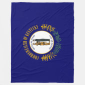 Staatsflagge Kentucky Fleecedecke (Vorderseite)