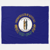 Staatsflagge Kentucky Fleecedecke (Vorderseite (Horizontal))