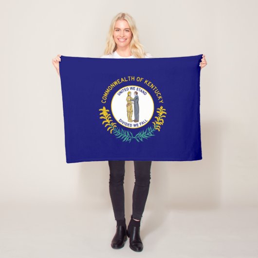 Staatsflagge Kentucky Fleecedecke (Beispiel)