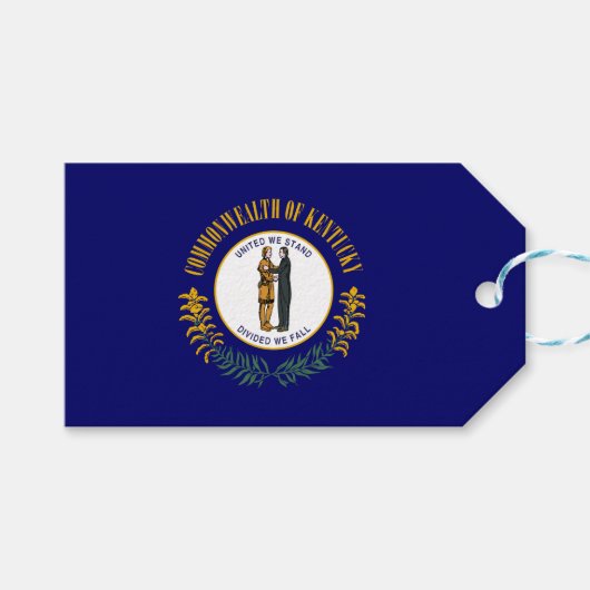 Staatsflagge Kentucky Geschenkanhänger (Vorderseite (Horizontal))
