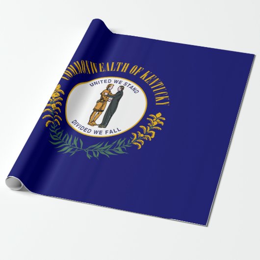 Staatsflagge Kentucky Geschenkpapier (Ungerollt)