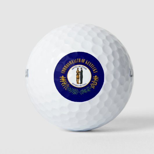 Staatsflagge Kentucky Golfball (Vorderseite)