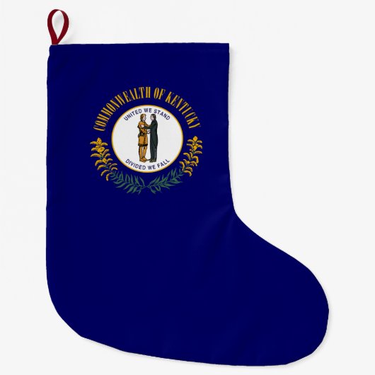 Staatsflagge Kentucky Großer Weihnachtsstrumpf (Vorderseite)