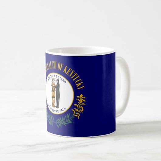 Staatsflagge Kentucky Kaffeetasse (VorderseiteRechts)