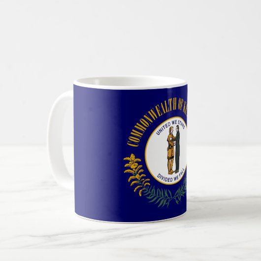 Staatsflagge Kentucky Kaffeetasse (Vorderseite Links)