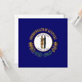 Staatsflagge Kentucky Karte (Vorderseite/Rückseite Beispiel)