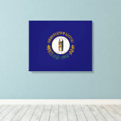Staatsflagge Kentucky Leinwanddruck (Insitu (Holzboden))