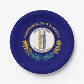 Staatsflagge Kentucky Pappteller (Vorderseite)
