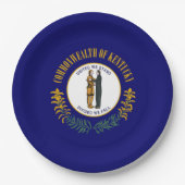 Staatsflagge Kentucky Pappteller (Vorderseite)