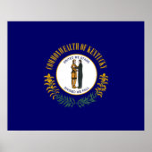 Staatsflagge Kentucky Poster (Vorne)