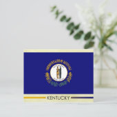Staatsflagge Kentucky Postkarte (Stehend Vorderseite)