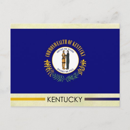Staatsflagge Kentucky Postkarte (Vorderseite)