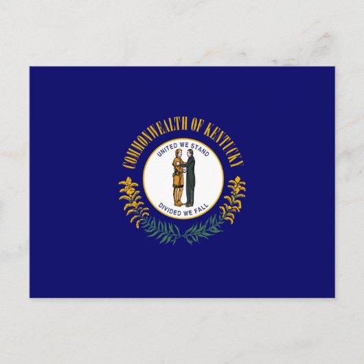 Staatsflagge Kentucky Postkarte (Vorderseite)