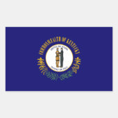 Staatsflagge Kentucky Rechteckiger Aufkleber (Vorderseite)