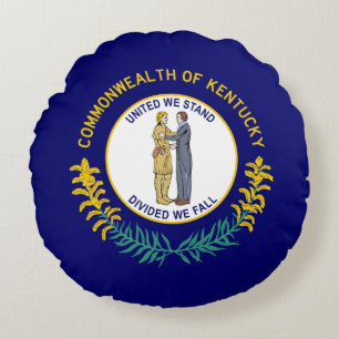 Staatsflagge Kentucky Rundes Kissen