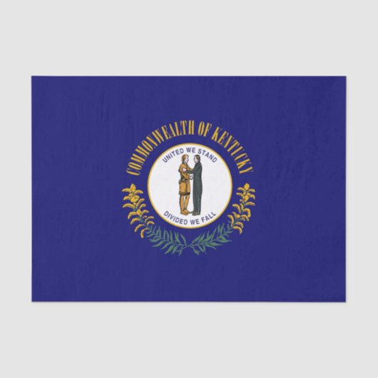 Staatsflagge Kentucky Seidenpapier (Vorderseite)