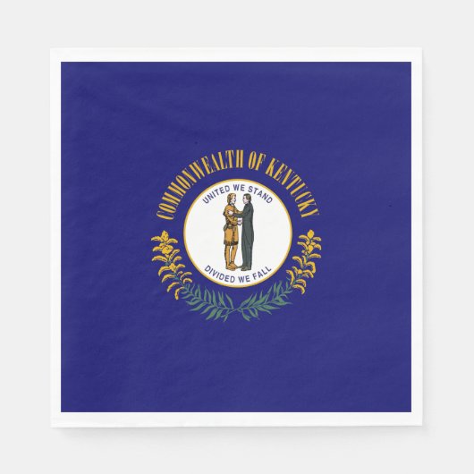 Staatsflagge Kentucky Serviette (Vorderseite)