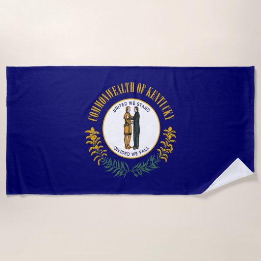 Staatsflagge Kentucky Strandtuch (Vorderseite)