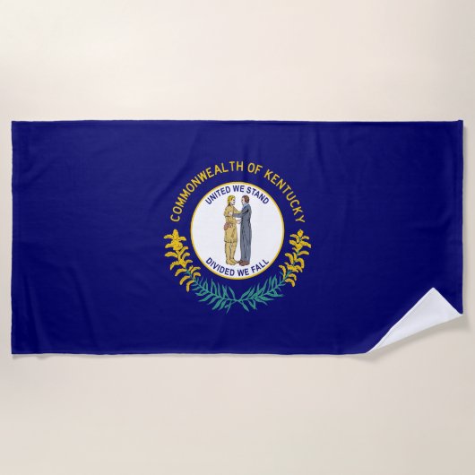 Staatsflagge Kentucky Strandtuch (Vorderseite)