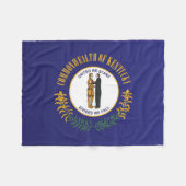 Staatsflagge Kentucky, USA Fleecedecke (Vorderseite (Horizontal))