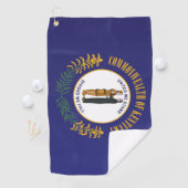 Staatsflagge Kentucky, USA Golfhandtuch (Insitu)