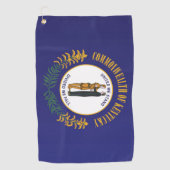 Staatsflagge Kentucky, USA Golfhandtuch (Vorderseite)