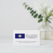 Staatsflagge Kentucky Visitenkarte (Stehend Vorderseite)