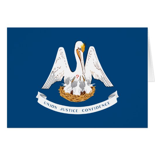 Staatsflagge Louisiana (Vorderseite (Horizontal))