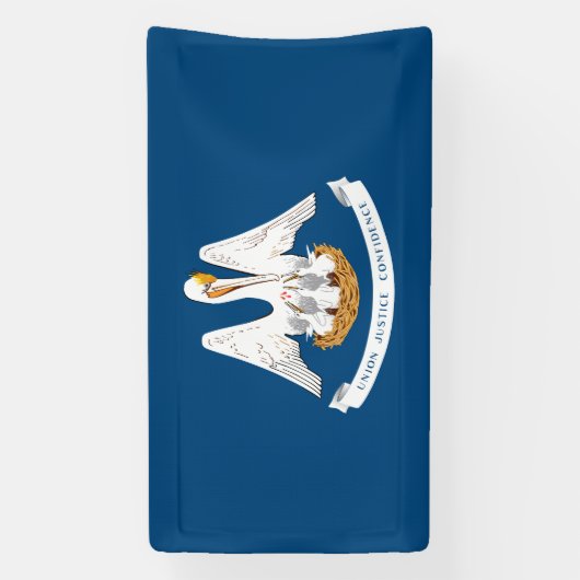 Staatsflagge Louisiana Banner (Vertikal)