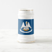 Staatsflagge Louisiana Bierglas (Mittel)