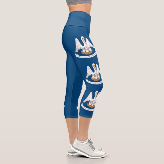 Staatsflagge Louisiana Capri Leggings (Rechts)