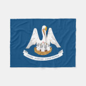 Staatsflagge Louisiana Fleecedecke (Vorderseite (Horizontal))
