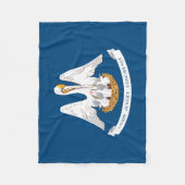 Staatsflagge Louisiana Fleecedecke (Vorderseite)