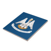 Staatsflagge Louisiana Fliese (Seite)